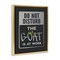 Stupell Industries Do Not Disturb GOAT Floating Frame By Lux + Me Designs